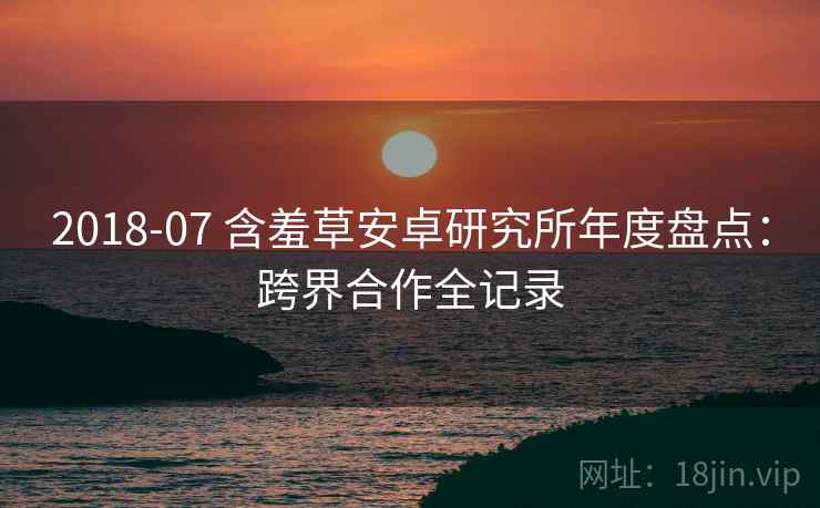 2018-07 含羞草安卓研究所年度盘点：跨界合作全记录